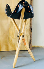 Load image into Gallery viewer, Camp Stool - Black &amp; Spalted Maple
